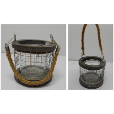  SQ21031-2 KEREK LAMPION 11CM dekorációs kellék