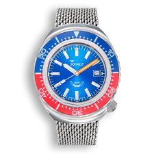Squale 2002 Blue Red Milanaise karóra