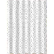  SQUARE - Impregnált textil zuhanyfüggöny - 180 x 200 cm fürdőszoba kiegészítő