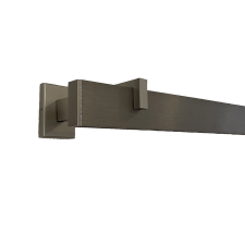 Square-Line karnis szett, 160 cm, rövid végzáróval , Inox karnis, függönyrúd