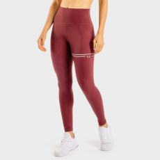 SQUATWOLF Women‘s leggings Flux Maroon - SQUATWOLF XS