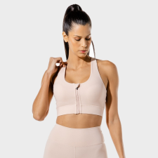 SQUATWOLF Zip Up Sports Bra Peachy Keen női edzőruha