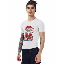  Squid Game Mikulás - Férfi V Nyakú Póló férfi póló