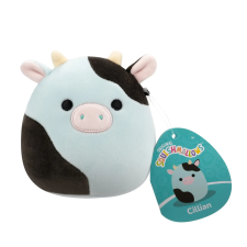  Squishmallows 13 cm - Cillian a kék és fekete tehén plüssfigura