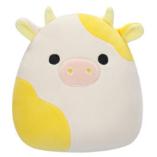  Squishmallows 20 cm - Bodie a sárga-fehér tehén bébiplüss