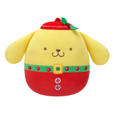  Squishmallows 20 cm - (Ünnepek) Pompompurin piros ruhában zöld övvel plüssfigura