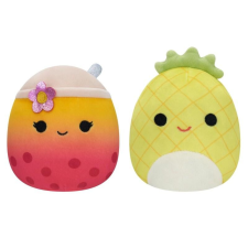 SQUISHMALLOWS Kifordítható bubble tea és ananász plüss figura - 13 cm plüssfigura
