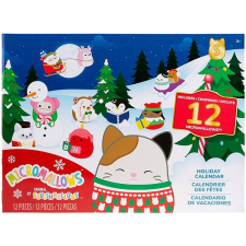 SQUISHMALLOWS Micromallows adventi naptár, 12 db plüssfigura
