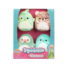 SQUISHMALLOWS Squishville mini plüssök 4 db - Prehistoric Squad plüssfigura