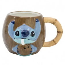 SR Dolomit 3D Bögre 450ml Ajándékdobozban Stitch kókuszdió bögrék, csészék