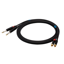 SSQ SS-1429 2x RCA apa - 2x 6.3mm Mono Jack apa Kábel (3m) (SS-1429) kábel és adapter