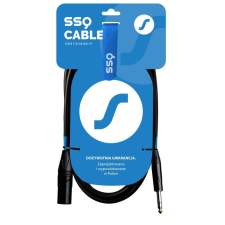 SSQ SS-1463 Sztereó Jack Apa - XLR Kábel (3m) - Fekete (SS-1463) kábel és adapter