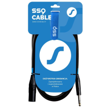 SSQ SS-1464 Sztereó Jack Apa - XLR Kábel (5m) - Fekete (SS-1464) kábel és adapter
