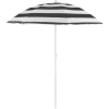 ST Leisure Equipment Napernyő DALIA 180 cm, 32/32 mm, dönthető csuklóval, fekete-fehér, strand