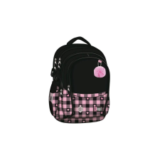 St.Right - Pink Checkered ergonomikus iskolatáska, hátizsák - 3 rekeszes (680366) iskolatáska