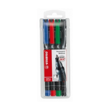 STABILO Alkoholos marker készlet, 1 mm, STABILO &quot;OHPen M&quot; filctoll, marker