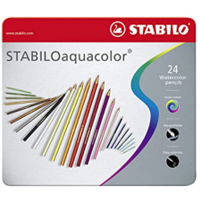 STABILO : Aquacolor 24db-os színesceruza szett fém dobozban színes ceruza