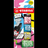 STABILO BOSS MINI by Snooze One - 5 db-os szett - rózsaszín, kék, sárga, zöld és fekete (4006381592307)