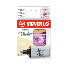 STABILO : Boss Mini Pastellove szövegkiemelő szett 3db-os filctoll, marker
