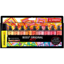 STABILO BOSS ORIGINAL szövegkiemelő 10 dB Vésőhegyű Többszínű (70/10-1-20) filctoll, marker