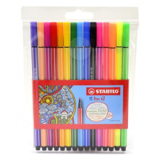STABILO Filctoll STABILO Pen 68 10+5 neon készlet filctoll, marker