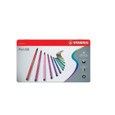 STABILO Filctoll STABILO Pen 68 40db-os készlet fém dobozban filctoll, marker