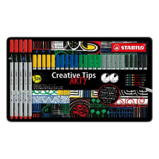 STABILO Flictoll STABILO Cretive Tips Arty Classic fémdobozos 30 darabos filctoll, marker