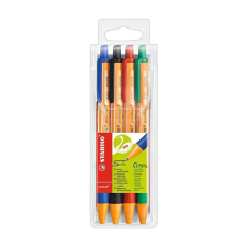 STABILO Golyóstoll nyomógombos 0,5mm, Stabilo pointball 6030/4 4-es készlet toll