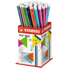 STABILO Grafitceruza display, HB, háromszögletű, vastag, STABILO "Trio thick" ceruza