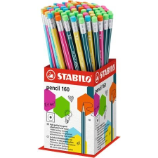 STABILO Grafitceruza display, HB, hatszögletű, STABILO "Pencil 160" ceruza