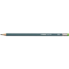 STABILO Grafitceruza radírral, 2B, hatszögletű, STABILO "Pencil 160", olajzöld ceruza