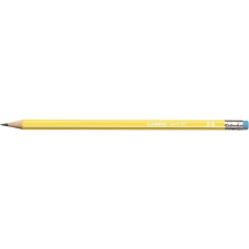 STABILO Grafitceruza radírral, HB, hatszögletű, neon ceruzatest, STABILO &quot;160&quot;, sárga ceruza