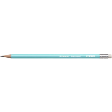 STABILO Grafitceruza radírral, hb, hatszögletű, stabilo &quot;swano pastel&quot;, kék 4908/06-hb ceruza