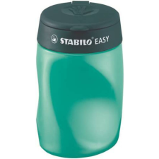STABILO Hegyező, háromlyukú, tartályos, balkezes, STABILO Easy, olajzöld (TST4501) hegyező