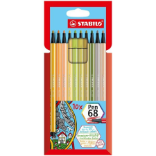  Stabilo Pen 68 10 db/csomag rostirón készlet filctoll, marker