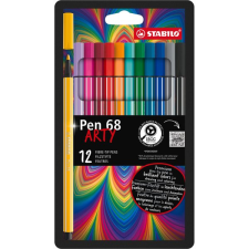 STABILO Pen 68 12 db karton tok "ARTY" filctoll, marker