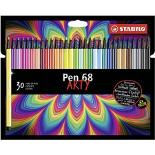 STABILO Pen 68 30 db karton tok "ARTY" filctoll, marker