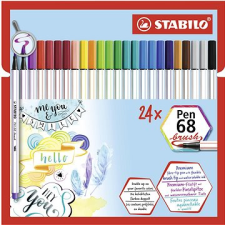 STABILO Pen 68 brush 24 db tok filctoll, marker