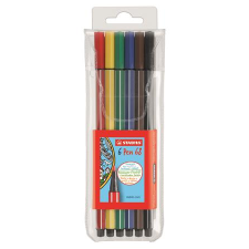 STABILO Pen 68 filctoll Kék, Zöld, Narancssárga, Rózsaszín, Vörös, Sárga 6 dB (6806/PL) filctoll, marker