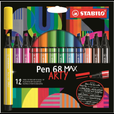 STABILO Pen 68 MAX - ARTY - 12 db (4006381590013) filctoll, marker