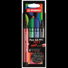 STABILO Pen 68 MAX - ARTY - 4 db (4006381589994) filctoll, marker