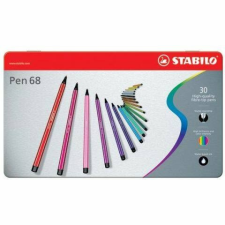 STABILO : Pen 68 színes rostirón 30 db-os szett filctoll, marker