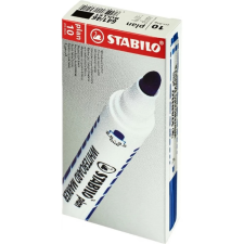 STABILO Plan gömb hegyű táblafilc fekete 10db filctoll, marker