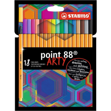 STABILO Point 88 ARTY tűfilc Különböző színekben 18 dB (8818/1-20) filctoll, marker