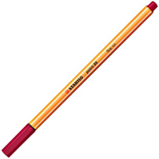 STABILO : Point 88 tűfilc bordó színben 0,4mm filctoll, marker