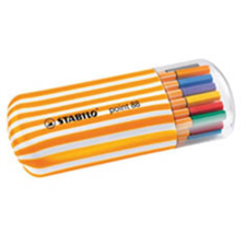STABILO Point 88 Zebrui 0.4mm Tűfilc készlet 20 szín filctoll, marker