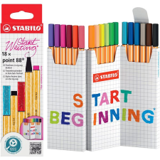 STABILO point 88 Zick-Zack Desk set, 18 szín filctoll, marker