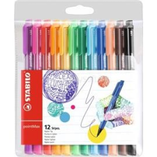 STABILO PointMAX 12db-os vegyes színű filctoll készlet (STABILO_488/12-01) filctoll, marker