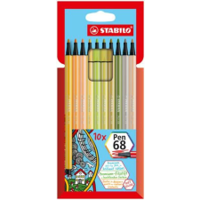 STABILO Rostirón készlet, 1 mm, STABILO Pen 68, 10 különböző szín (TST681022) filctoll, marker