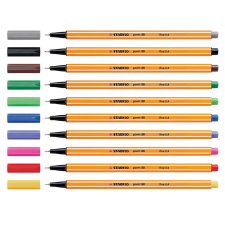 STABILO Rostirón, tűfilc 0,4mm, STABILO Point 88 zöld filctoll, marker